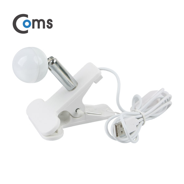 Coms USB LED 램프(전구형), 집게거치, ON/OFF 스위치