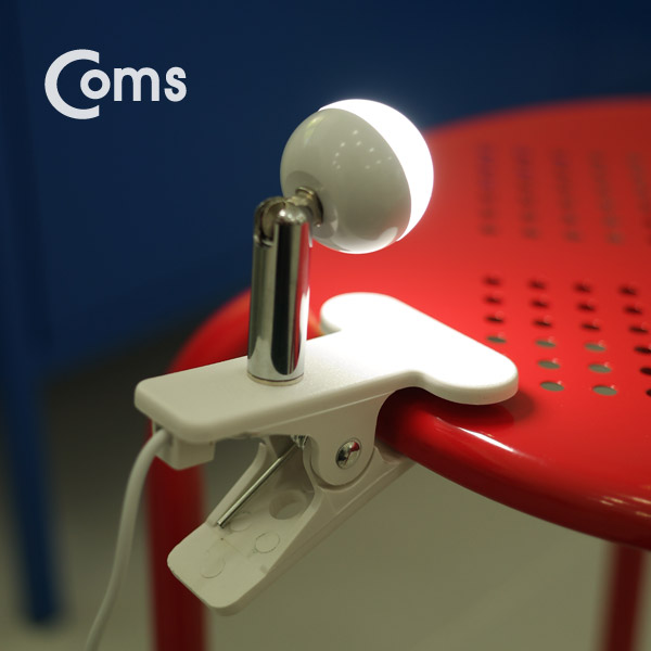 Coms USB LED 램프(전구형), 집게거치, ON/OFF 스위치