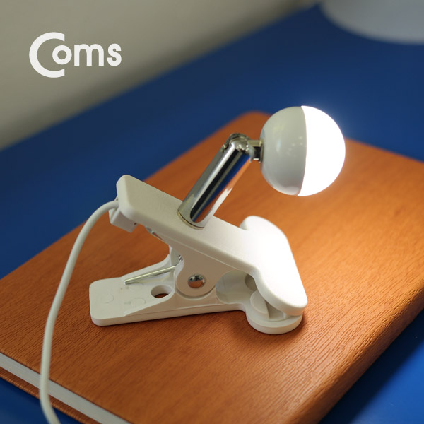 Coms USB LED 램프(전구형), 집게거치, ON/OFF 스위치