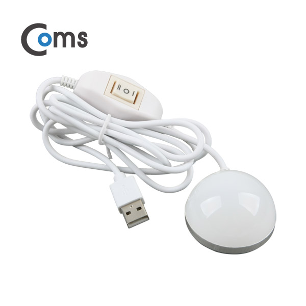 Coms USB LED 램프(전구형), 자석, ON/OFF 버튼