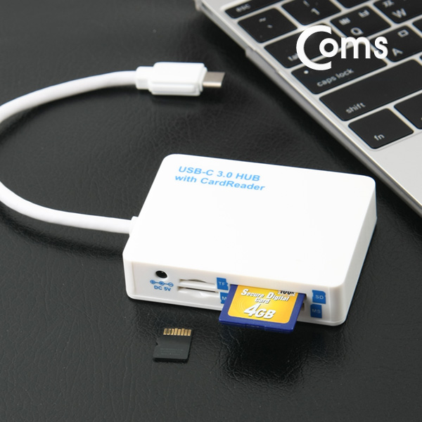 Coms USB 3.1 카드리더기(Type C), USB 2Port/MicroSD/SD/SD/MS