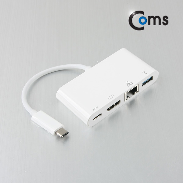 Coms USB 3.1 컨버터(Type C), HDMI & 기가비트랜