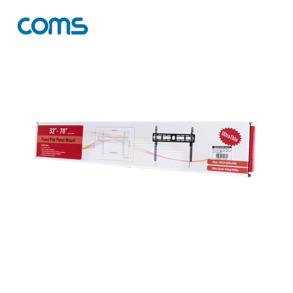 Coms TV 벽걸이 거치대 32~70형(81~178cm) 최대하중 45kg
