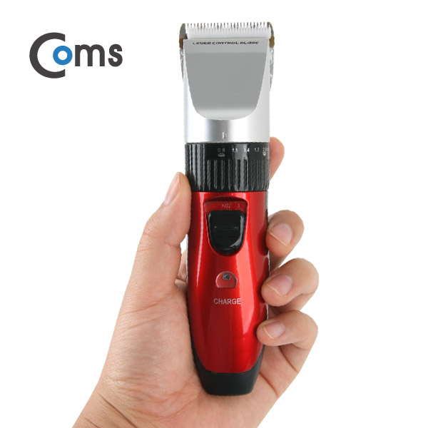 Coms 이발기(RFCD-3100) 충전용 / 고급형  / 레드 색상 / 바리깡
