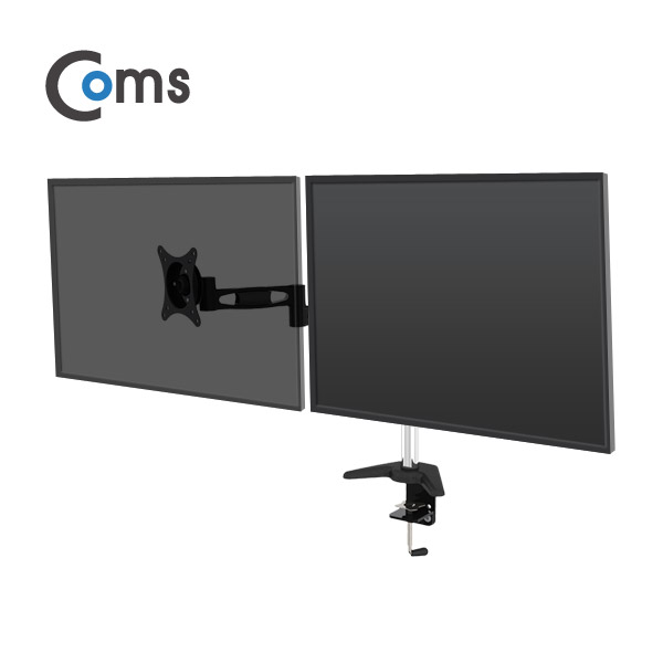 Coms 듀얼 모니터 거치대 / 회전 삼관절형, 1개당 최대하중 10kg