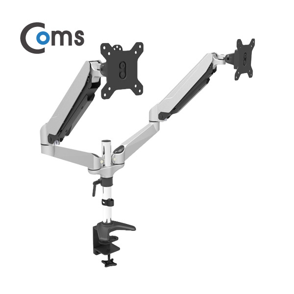 Coms 듀얼 모니터 거치대 / 회전 삼관절 ARM형, 1개당 최대하중 8kg