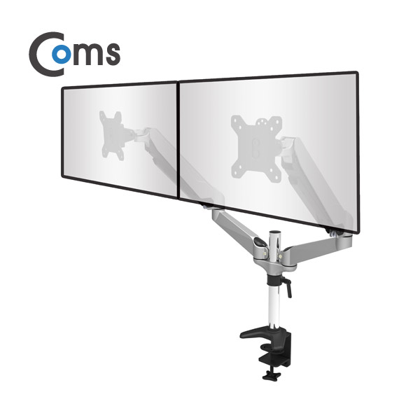 Coms 듀얼 모니터 거치대 / 회전 삼관절 ARM형, 1개당 최대하중 8kg