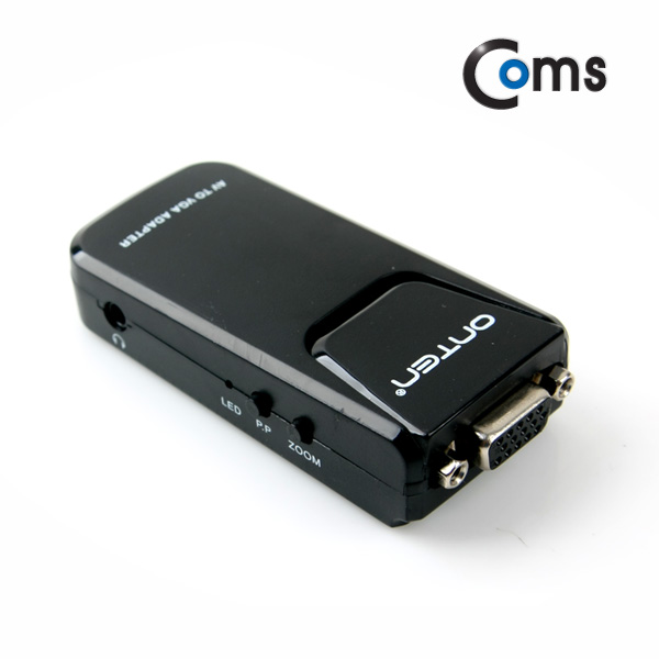 Coms 디코더 (AV to VGA) 컴팩트형, 비디오(RCA) to VGA