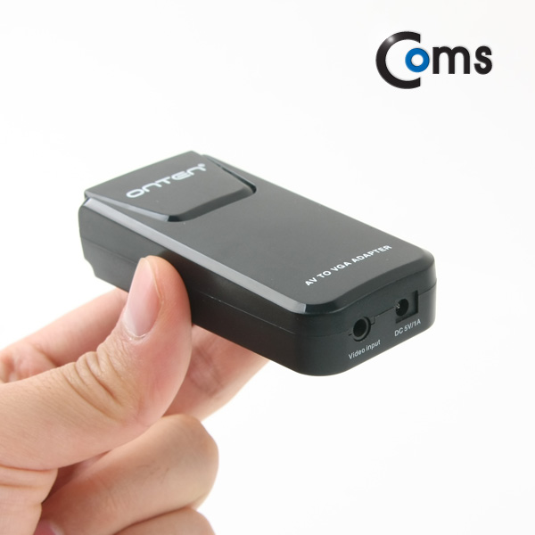 Coms 디코더 (AV to VGA) 컴팩트형, 비디오(RCA) to VGA