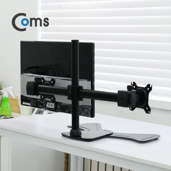 Coms 듀얼 모니터 거치대 (자유배치형) / 일관절형, 1개당 최대하중 5kg