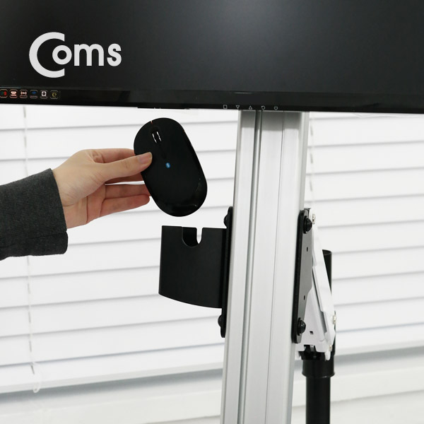 Coms 모니터 거치대 / 키보드 트레이 연결, 최대하중 8kg