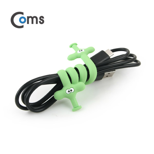 Coms 케이블 오거나이저, 연두 코끼리