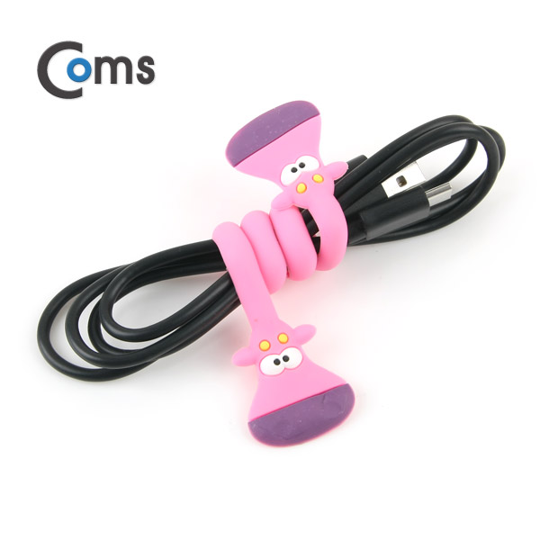 Coms 케이블 오거나이저, 핑크 하마