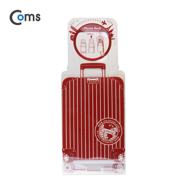 Coms 스마트폰 거치대(벽걸이형)-Red
