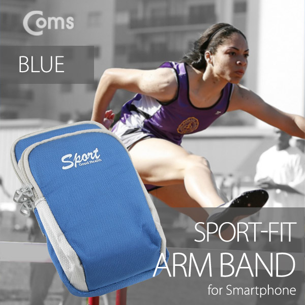 Coms 레저용 포켓, 찍찍이 고정(5.5형용) Blue