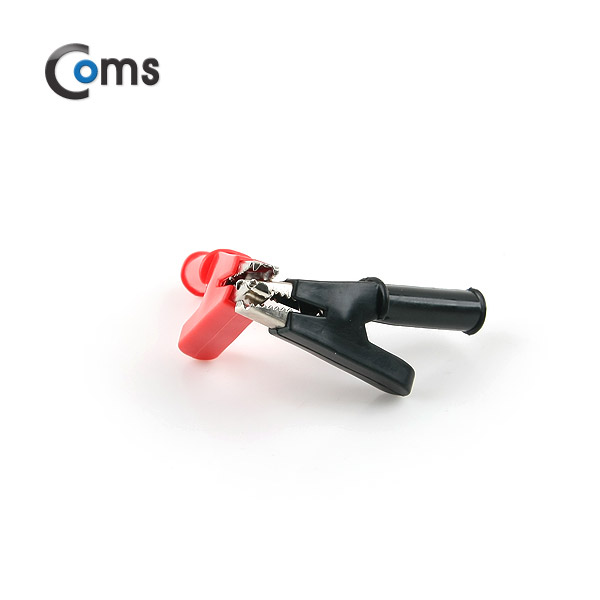 Coms 악어 클립(적색/흑색) 1세트, 상하 비대칭