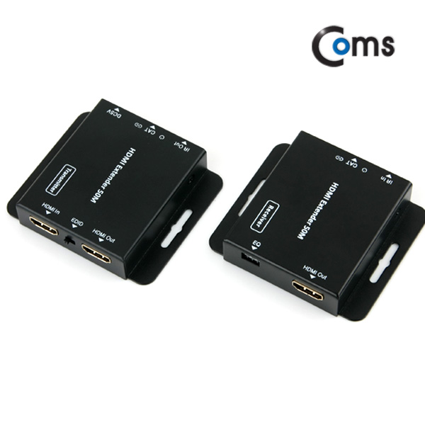 Coms 초슬림 HDMI 리피터 (RJ45/1선) 50M(MAX) / 1080P @ 60Hz (EDID/IR 컨트롤/POE 지원)