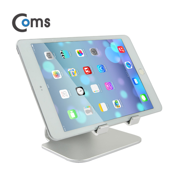 Coms 태블릿 거치대(알루미늄/ Silver), 고정식