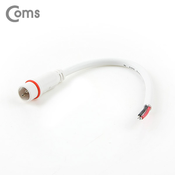 Coms DC 전원 케이블(2선 연결), White
