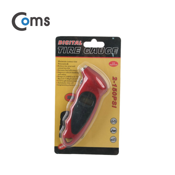 Coms 타이어 공기압 테스터기