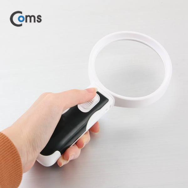 Coms LED 돋보기(3 Lens), 2.5/5/16X 배율지원 / 확대경