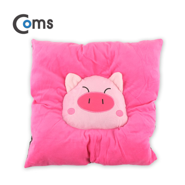 Coms USB 온열 방석, 사각 - 돼지