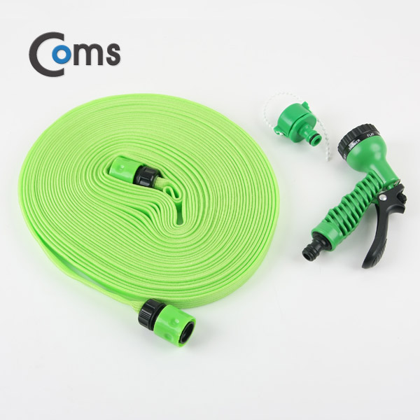 Coms 가정용 호스 세트/플랫형 (호스20M) - 매직호스/스프레이건/연결젠더