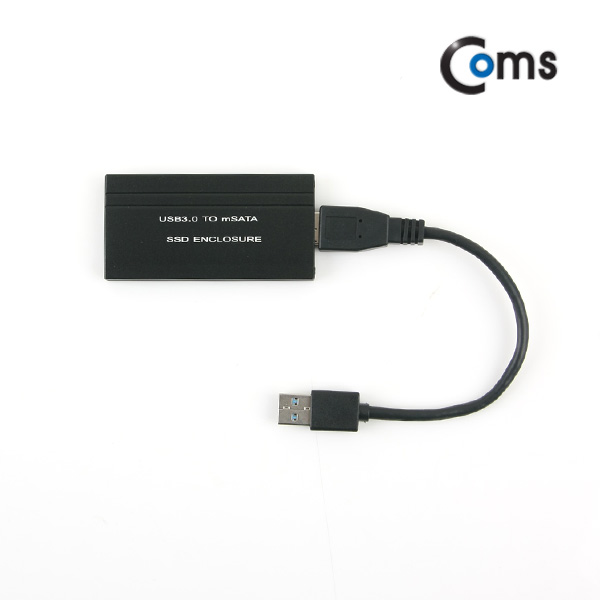 Coms USB 외장 케이스(SSD), mSATA/ Black