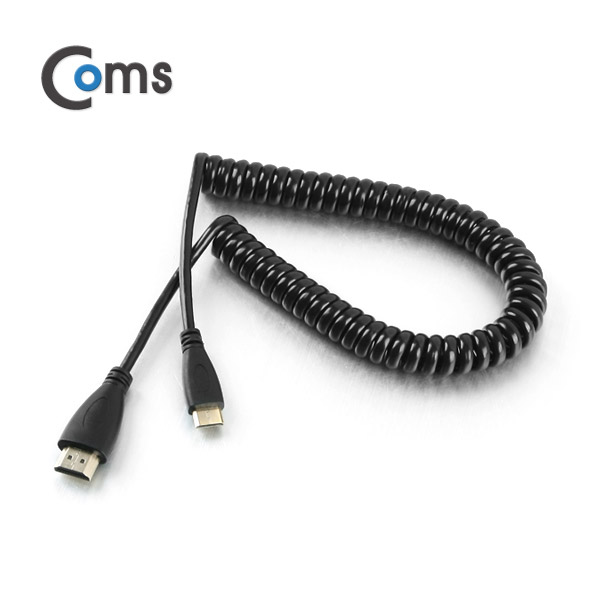 Coms HDMI/HDMI(Mini) 케이블 스프링 30cm ~ 1M