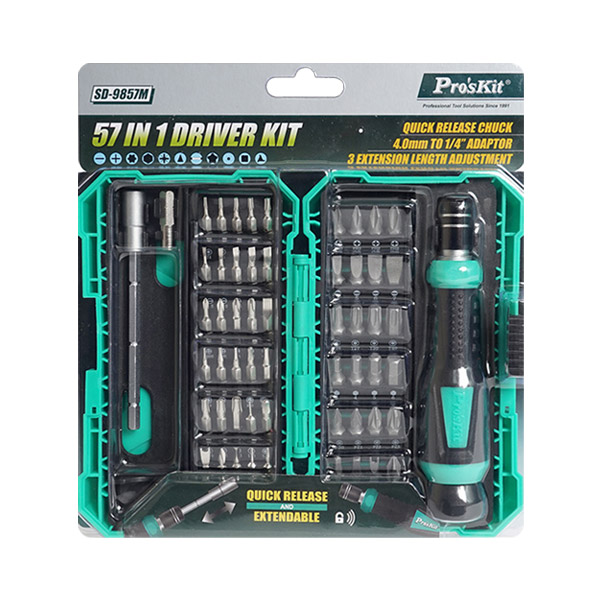 PROKIT (SD-9857M), 드라이버 세트(57 in 1)