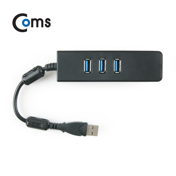 Coms USB 3.0 컨버터 (USB 3P/기가비트 LAN 1P), USB 허브+랜카드