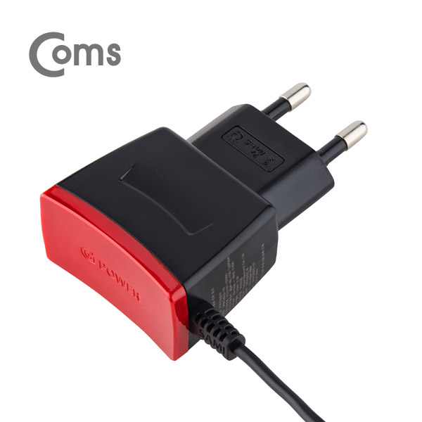 Coms G POWER 가정용 5V/2A 충전기 (케이블 일체형) / Micro5핀 / 1.2M/블랙
