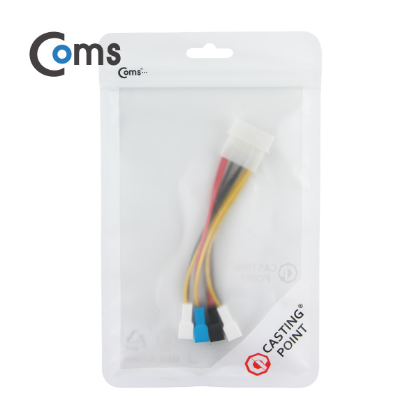 Coms 전원(12V) 젠더 Y형, 쿨러 3Px4