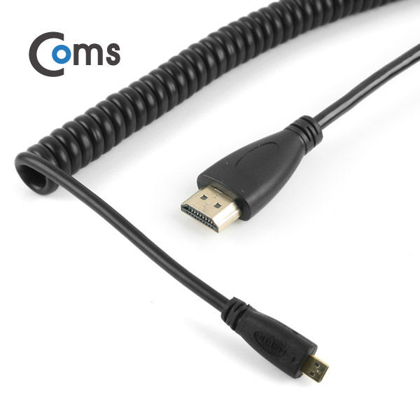 Coms HDMI/HDMI(Micro) 케이블 스프링 30cm ~ 1M