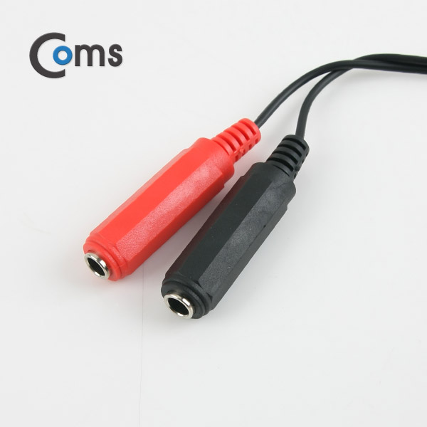 Coms 캐논 변환 케이블(Y형), 25cm / 캐논(M)/6.3 Mono(F)x2