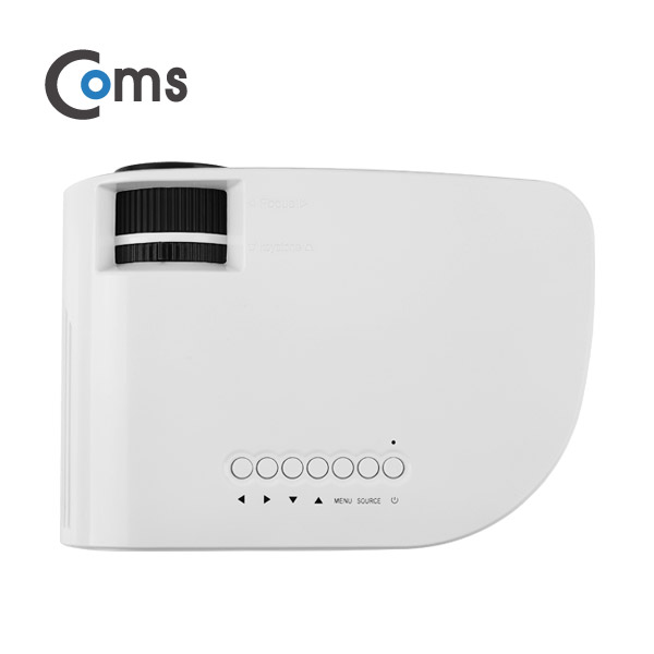 Coms 미니 빔프로젝터 800*480 / 1000Lumens, HDMI/VGA/USB/AV/오디오 out 지원