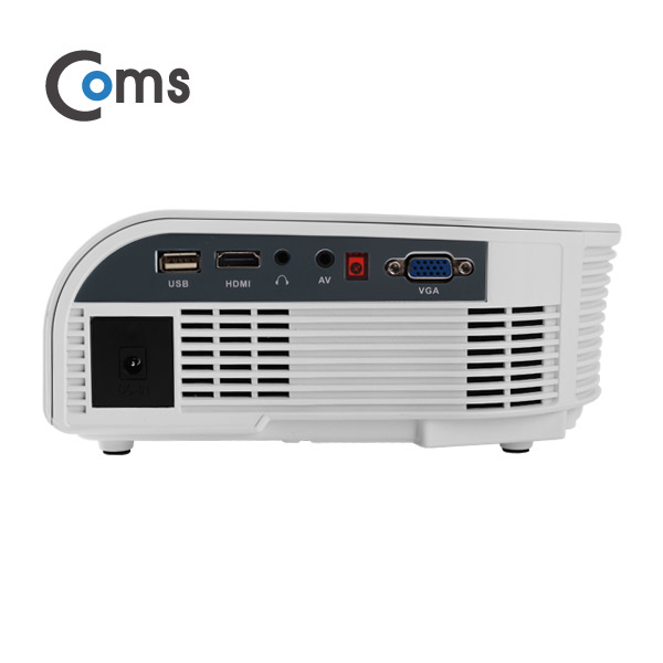 Coms 미니 빔프로젝터 800*480 / 1000Lumens, HDMI/VGA/USB/AV/오디오 out 지원
