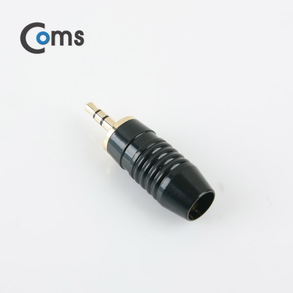 Coms 컨넥터 / 커넥터-스테레오 3.5 수/제작용/메탈, 흑색