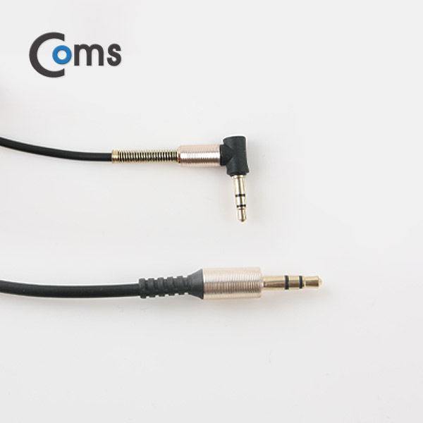 Coms Aux 케이블(3극) 1M, 꺾임형(꺽임)/ 3.5 M/M