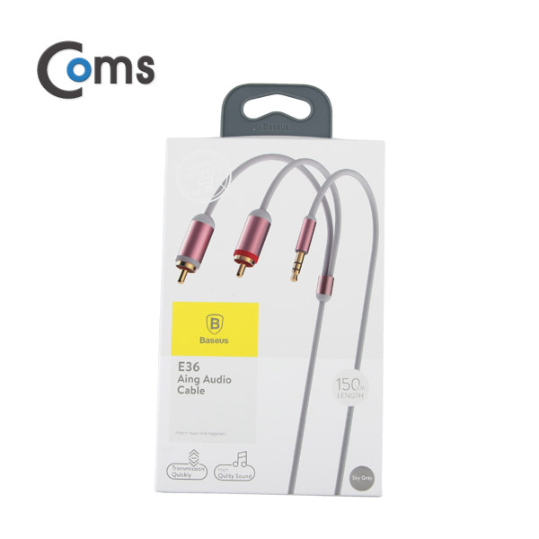 Coms 스테레오/RCA(2선) 케이블, 1.5M/Stereo