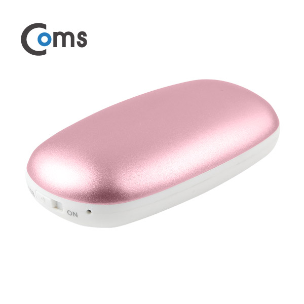 Coms USB 온열 핸드워머/손난로, Pink (18650 전용/배터리 미포함)