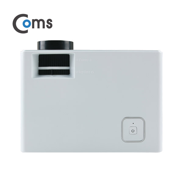 Coms 미니 빔프로젝터 800x480 / 1000Lumens, HDMI/VGA/USB/AV/오디오 out 지원