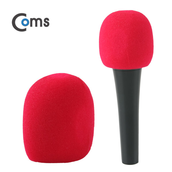 Coms 마이크 스폰지 커버(솜), 빨강