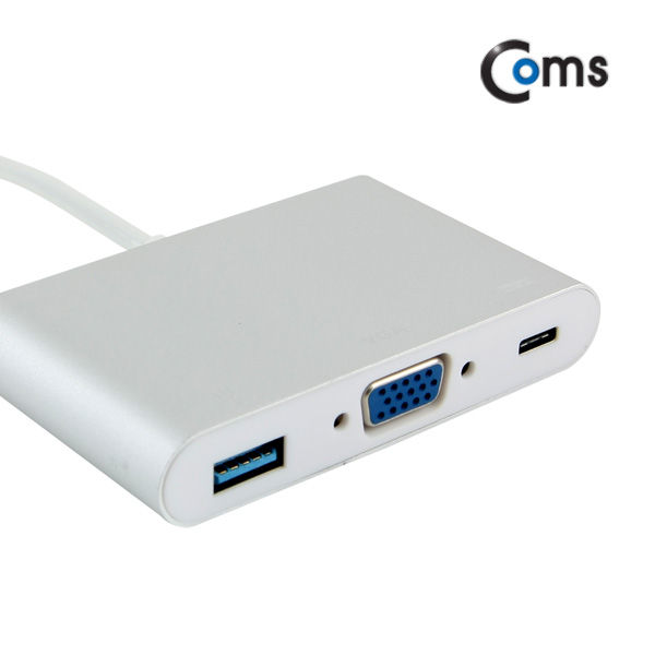 Coms USB 3.1 컨버터(Type C) VGA 변환 / USB PD방식지원(노트북충전)