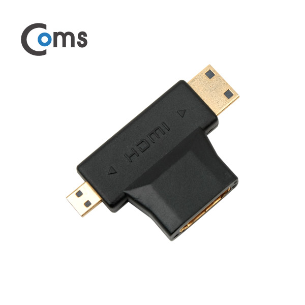 Coms Mini HDMI (M) + Micro HDMI (M) to HDMI (F)