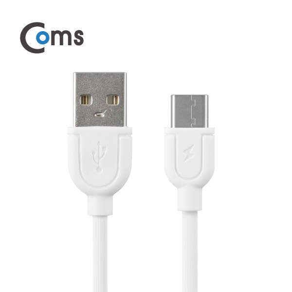Coms USB 3.1 케이블 (Type C) USB 2.0 A(M)/C(M) 20cm, White