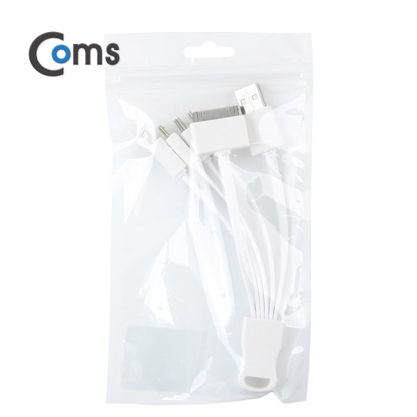 Coms IOS 8핀(8Pin)(5 in 1) 케이블 - iOS 8P/Micro5핀x2/Mini5핀/30P