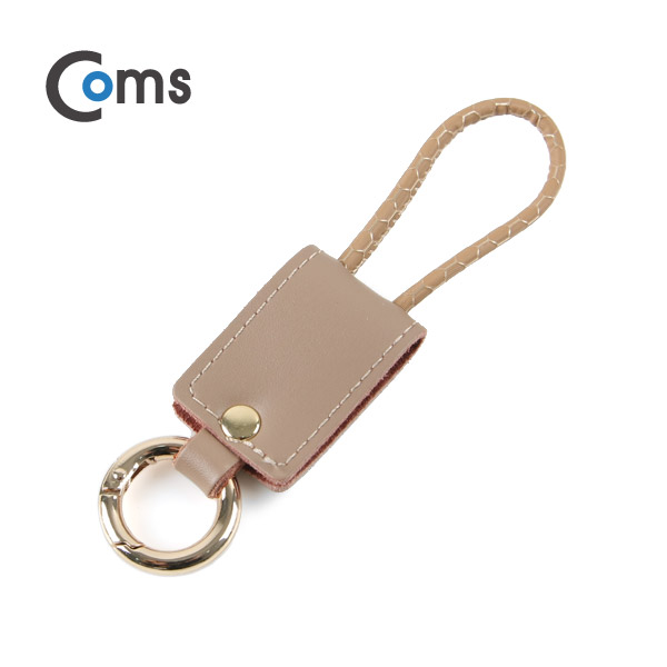 Coms USB 3.1 케이블 (Type C) USB 2.0 A(M)/C(M) 20cm, 가죽 열쇠고리형