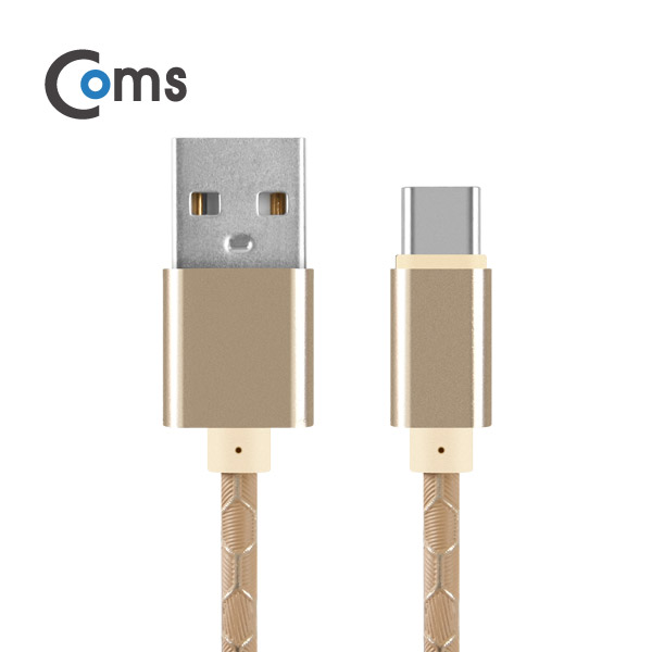 Coms USB 3.1 케이블 (Type C) USB 2.0 A(M)/C(M) 20cm, 가죽 열쇠고리형