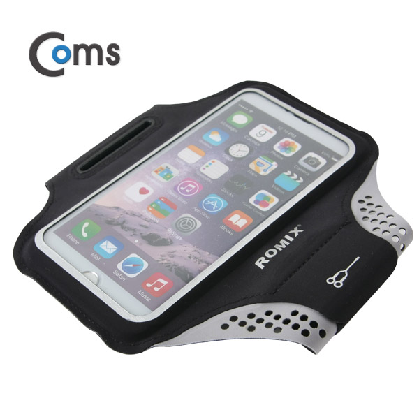 Coms 스마트폰 암밴드(5.5형), Black